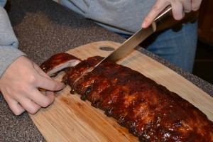 Cutting the ribs