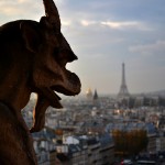 Gargoyle and Eiffel Tower