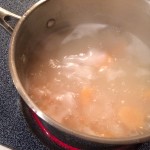 Cooking the gnocchi